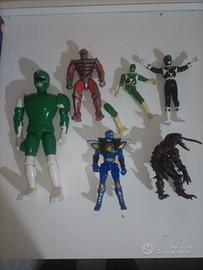 Lot Bandai Power Rangers vintage figures 90s