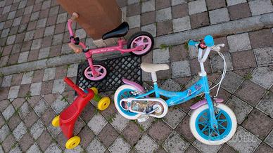 Bici di varie misure da bambina