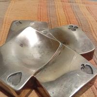 posacenere vintage ottone Poker 