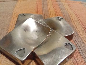 posacenere vintage ottone Poker 