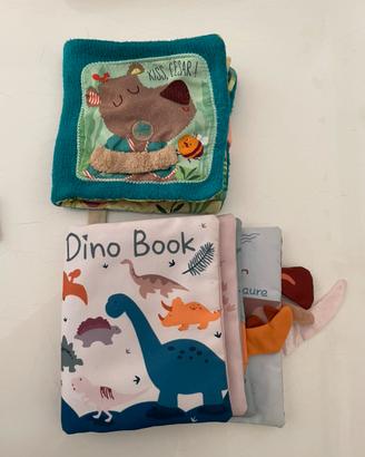 Set 5 libri sensoriali in stoffa per bambini