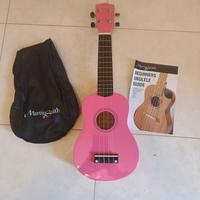 strumento musicale ukulele soprano rosa