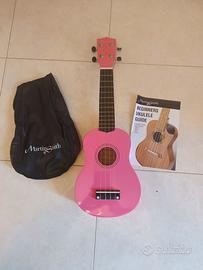 strumento musicale ukulele soprano rosa