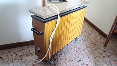 Termoconvettore vintage '70 marmo su ruote