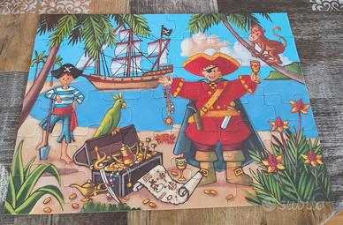 Puzzle "Il pirata e il suo tesoro" 36 pz