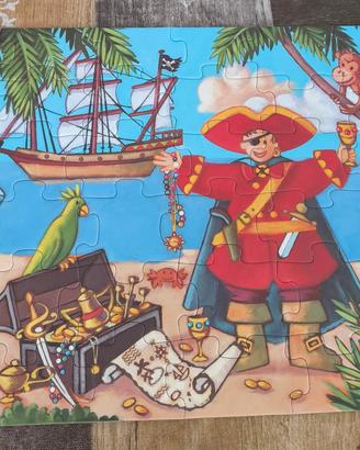 Puzzle "Il pirata e il suo tesoro" 36 pz