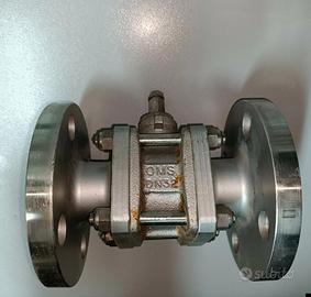 VALVOLA A SFERA FLANGIATA IN ACCIAIO DN32 OMS.
