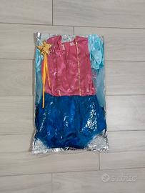Vestito da fata + bacchetta con paillettes