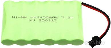 Batteria NiMH AA 7.2V 2400mAh per Veicoli RC