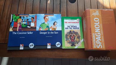 Libri in inglese + dizionario spagnolo