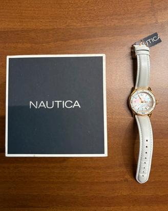 Orologio Nautica Bianco/Oro - Mai Usato