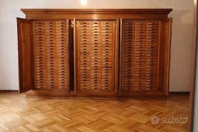 CASSETTIERA ANTICA L.356 DA FARMACIA UFFICIO