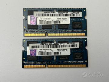 RAM 8GB (4GB x 2) DDR3 Kingston SO-DIMM