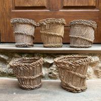 Lotto 5 fuscelle in giunco ricotta fascedde