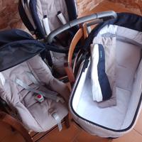 Trio inglesina-completo di ovetto navicella e pass