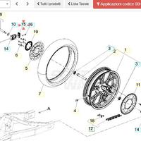 Piastra tensore catena Aprilia RS125 00H01301471