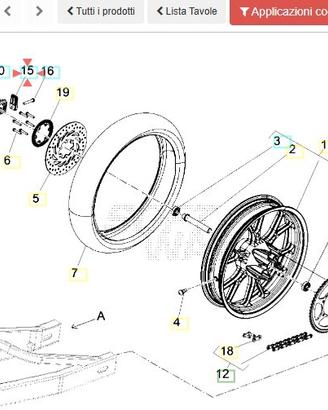 Piastra tensore catena Aprilia RS125 00H01301471