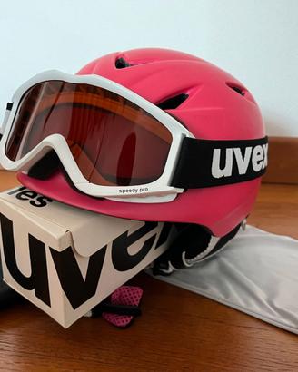 Casco sci bambina Uvex + mascherina Uvex