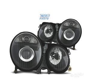 FARI PER MERCEDES CLASSE E W210 99-02 FONDO NERO