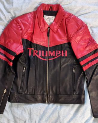 Giacca uomo moto pelle Triumph USATA 46 UK 56 EUR