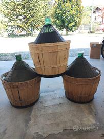 3 damigiane da 54 litri