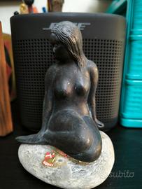 statuetta in bronzo sirenetta 
