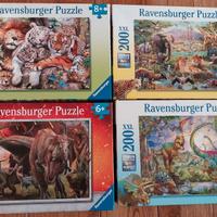 Ravensburger KIT 4 scatole dinosauri e animali