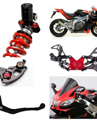 Aprilia Rsv4 1000 mono scarico pedane freni catena