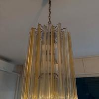 Lampadario Venini Trilobo Murano