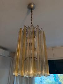 Lampadario Venini Trilobo Murano