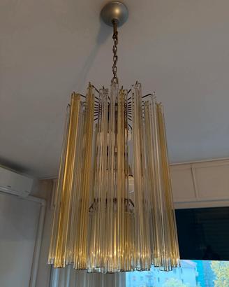 Lampadario Venini Trilobo Murano
