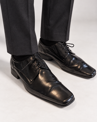 MARIO LAVALLE SCARPE PELLE UOMO PUNTA QUADRATA