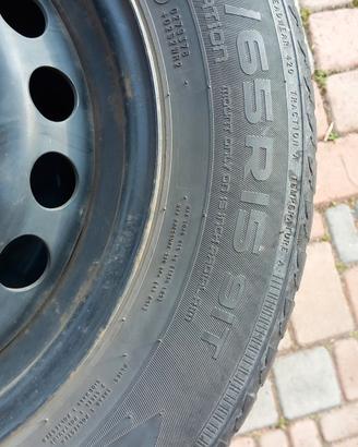 4 DISCHI IN FERRO CON GOMME INVERNALI 195/65 R15