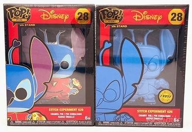 Stitch Funko Pop Pin with stand da collezione