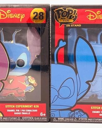 Stitch Funko Pop Pin with stand da collezione