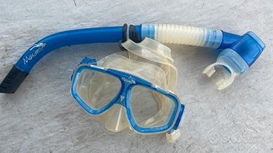 Maschera per snorkeling Maximo blu