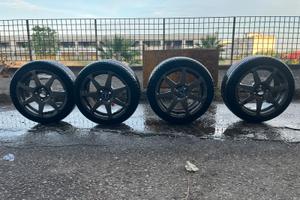 4 cerchi in lega FIAT con pneumatici 195/45 R15