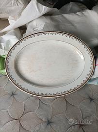 Antico piatto da portata ovale piccolo Laveno Sci
