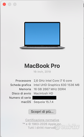 MacBook Pro 16 - inch, 2019