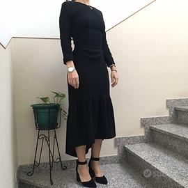 Vestito nero lungo tg. 38 Ki6