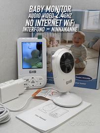 Baby Monitor GHB no WiFi sicuro Video +  Interfono