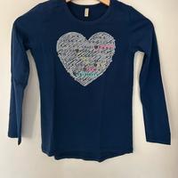 Maglia blu bambina