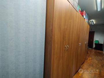 armadio libreria in legno