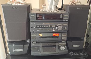 stereo con CD e musicassetta