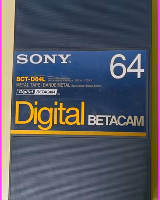 BCT-D64 Videocassetta digital betacam sony