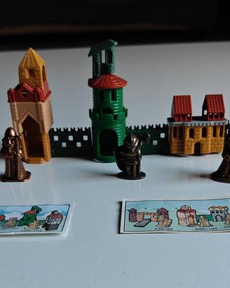 Old Royal Castle Kinder '97 4 Miniature ottone+BPZ