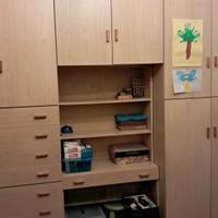 Armadio con scrivania, mobile per libri