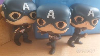 Funko pop Capitain America Num. 3 modelli no conf