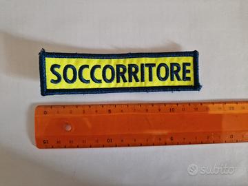 Patch soccorritore blu/giallo da pettorale 