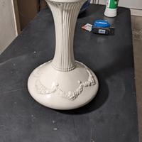 vaso ceramica bianco portafiori 